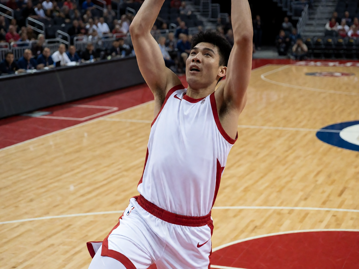 NBA篮球比赛中球员精彩扣篮瞬间